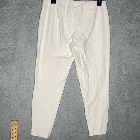 Eileen Fisher womens M High Waist Slim Crop Pants Viscose blend career office - Picture 5 of 10
